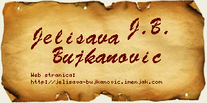Jelisava Bujkanović vizit kartica